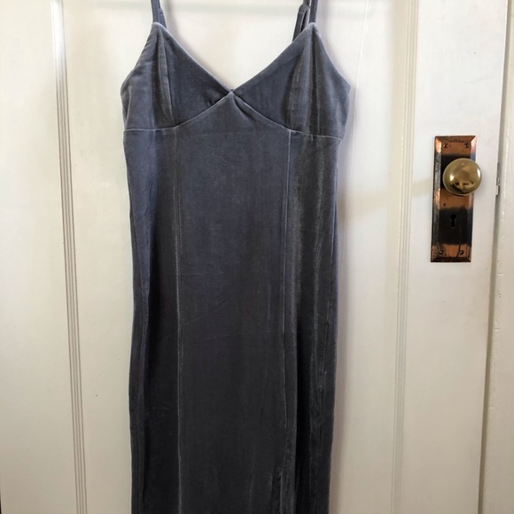 Forever 21 Silver Mini Dress with side slit - Picture 3 of 6